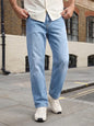 Urbano Fashion Men Relaxed Fit Mid Rise Light Blue Jeans