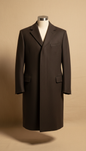 Espresso Wool City Overcoat