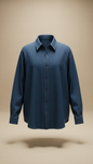 Denim Blue Relaxed-Fit Shirt