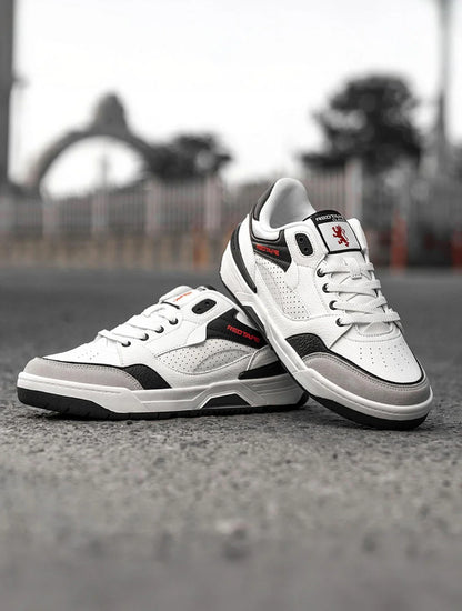 RED TAPE Black and White Shoes for Men | Lifestyle Casual Sneakers for Men | Sports Shoes Sneakers For Men (White, Black , 6)
